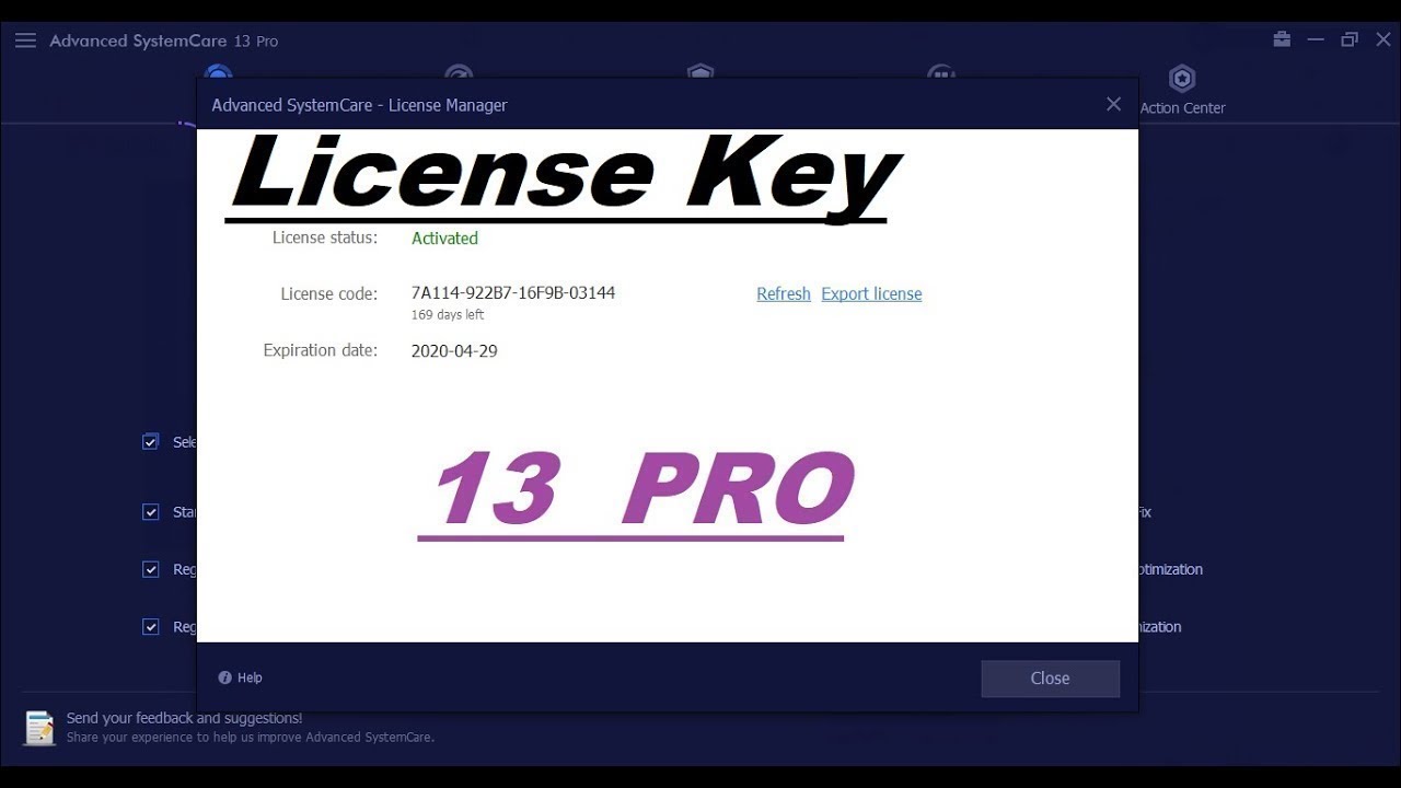 serial key advanced systemcare ultimate 12.1